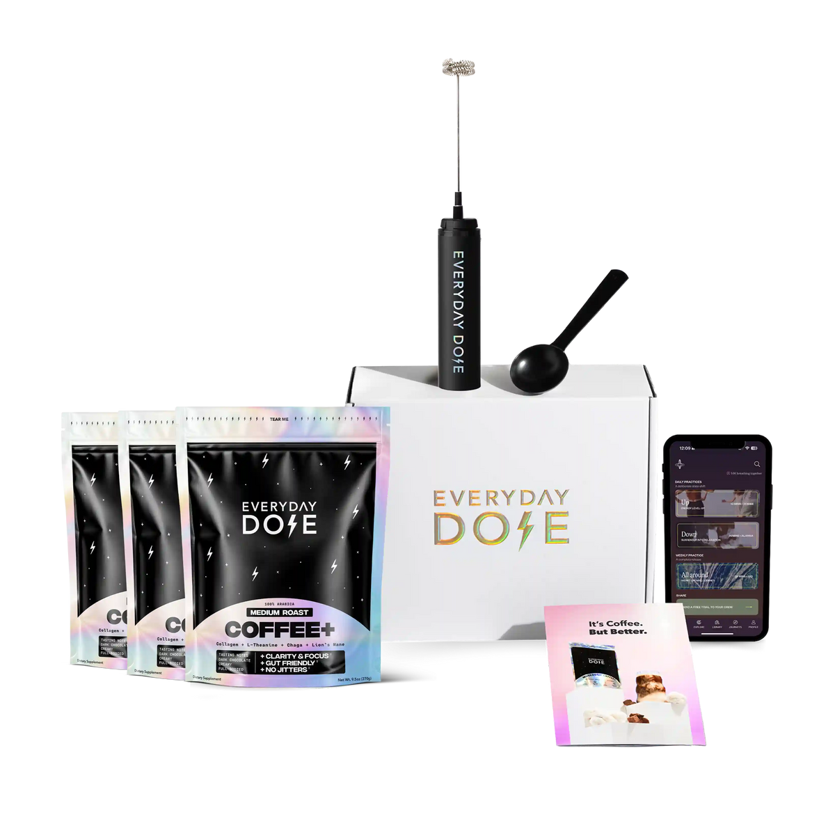 90 Servings of Coffee+ Medium Roast + FREE Starter Kit