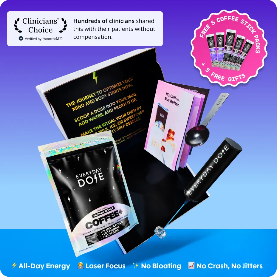 30 Servings Medium Roast + Free Starter Kit + 5 Free Stick Packs